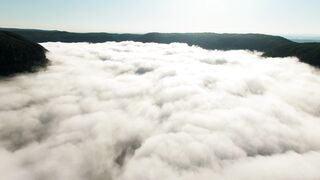 Flying above clouds