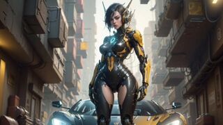 Slicks (#aiimages) Is she a transformer girl?  Video 2023