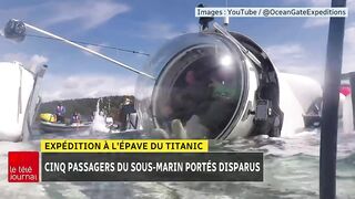 Expédition à l’épave du Titanic : cinq passagers du sous-marin portés disparus