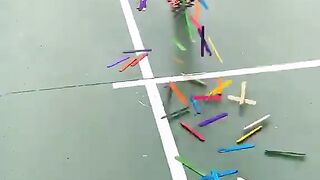 paddle pop sticks popping, amazimg vedio