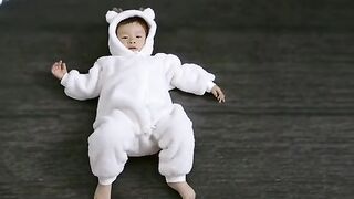 small chocolate baby popping out