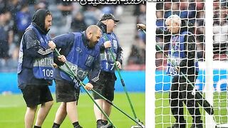 Scotland vs Georgia descends into chaos after torrential rain waterlogs pitch