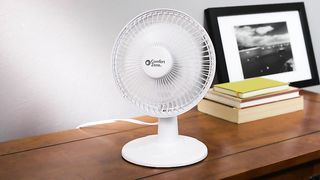 Comfort Zone CZ6D 6" Quiet Portable Indoor 2-Speed Desk Fan with Clip and Fully Adjustable Tilt in White