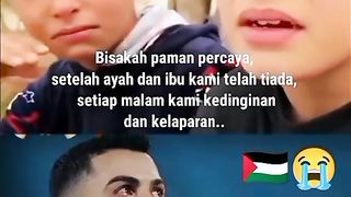 very sad to hear the story Palestinian children struggle to live without a father and mother