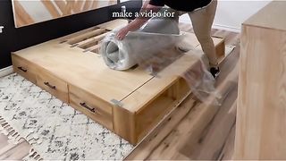 DIY platform bed build ???????? Woodworking Projects videos | Diy Woodworking Techniques