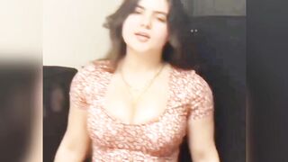 Beautiful girl in bikini show