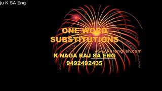 One Word Substitutes