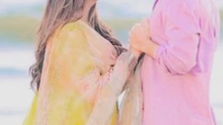 Zara Noor Abbas and Haroon Kadwani's pictures from the drama "Jhoom":