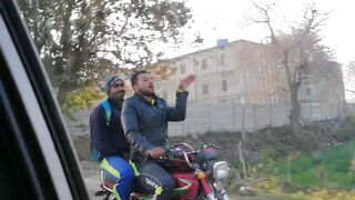 Very Funny dance on bike