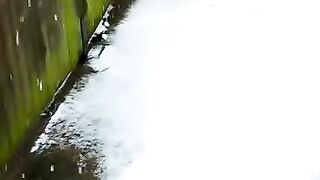 Waking on the snow