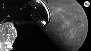 Mercury zooms past camera from BepiColombo probe