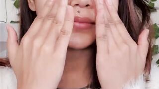 No Foundation Winter Glam makeup.