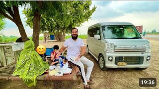 Road trip start hogaya with Family ???? _ Day 1 _ Heavy rain _ lunch in village _ Mustafa Hani.