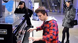 DANCE MONKEY METRO STATION PIANO PERFORMANCE LONDON