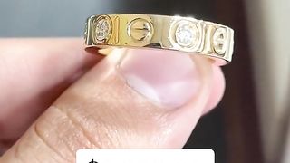 Real Gold & Diamond Cartier Style Band by Ijaz Jewelers
