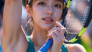 (4K) Ai Lockbok.Amazing Young Tennis Stars / #HYERINTV #tennis #model. Video 2023