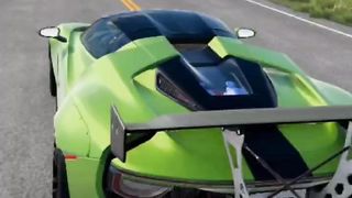 BeamNG car vs 10 bus's