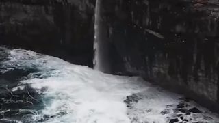 Faroe islands #waterfall #iceland