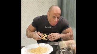 Vin Diesel Eating Spaghetti