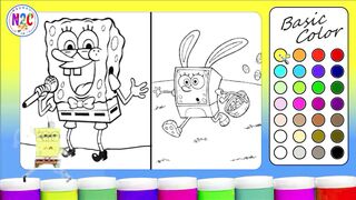 Coloring SpongeBob SquarePants and His Underwater Adventure