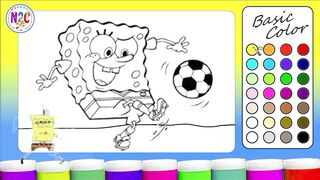 Learn Colors with SpongeBob SquarePants Coloring Book