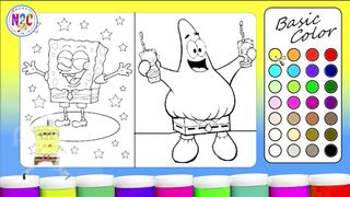SpongeBob Coloring Challenge: Who Can Color the Best?