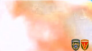 Ukraine's 40th Artillery Brigade artillery strikes on a Russian column and troops