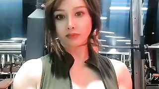 Chinese sexy big boobs muscle girl