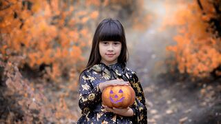 A Carved Halloween-Samhain Pumpkin