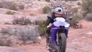 Yamaha R6 insane ride skill