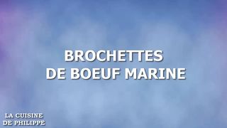 Brochettes de bœuf mariné pour l'été à faire absolument à la maison sur le barbecue