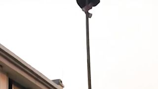 Acrobate habile est là pour vous étonner avec sa performance
