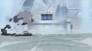 Luffy uses haki