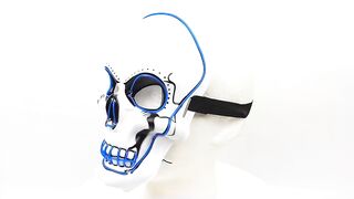 Halloween Skeleton Mask LED Glow Scary Mask | by Rizq | 25 Jun 23