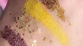 Makeup tutorial multicolor _ palette