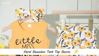 Baby Girls Clothes Outfits Ruffle Sleeve Shirt Short Pant Set with Cute Summer Girl Clothes Set