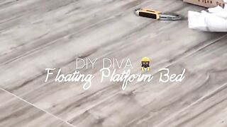 DIY float bed! How I built my platform bed.????