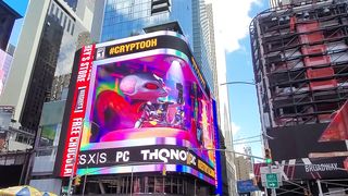 Destroy All Humans 2 Reprobed Times Square 3D Billboard NYC