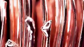 Stranded wire melting close-up