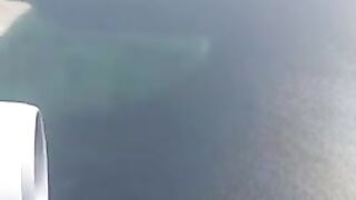 The sea is 1000 miles away on his plane Scenic