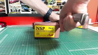 Diy making Mitsubishi Evolution X from plastisin step by step,