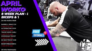 Schwarzenegger Style BICEPS & TRICEPS Workout with Bikini Champion Ashleigh Jackson. 2 FREE Movies!