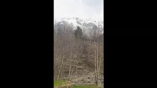 Ice hills and green hills|| beutyfull combination ||good looking