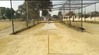 Bowling Practice in Ground