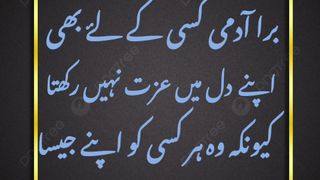 Bura Admi kisi ke liyebhi Apne Dil mei Izzet. #World in focus #SyedAli