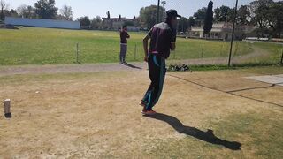 Bowling Practice in cricket academy