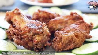 Nasi Lemak Fried Chicken Wings _ Ayam Goreng Mamak Resepi Simple