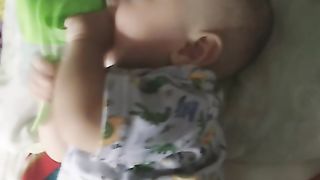 funny Moment Baby Abil 4 month