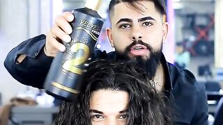 أجمل فيديوهات رهيبة تسبيل الشعر مادة VELVET مع الكوافير محمد نور.mp