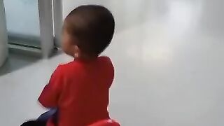 Playing car in the hospital